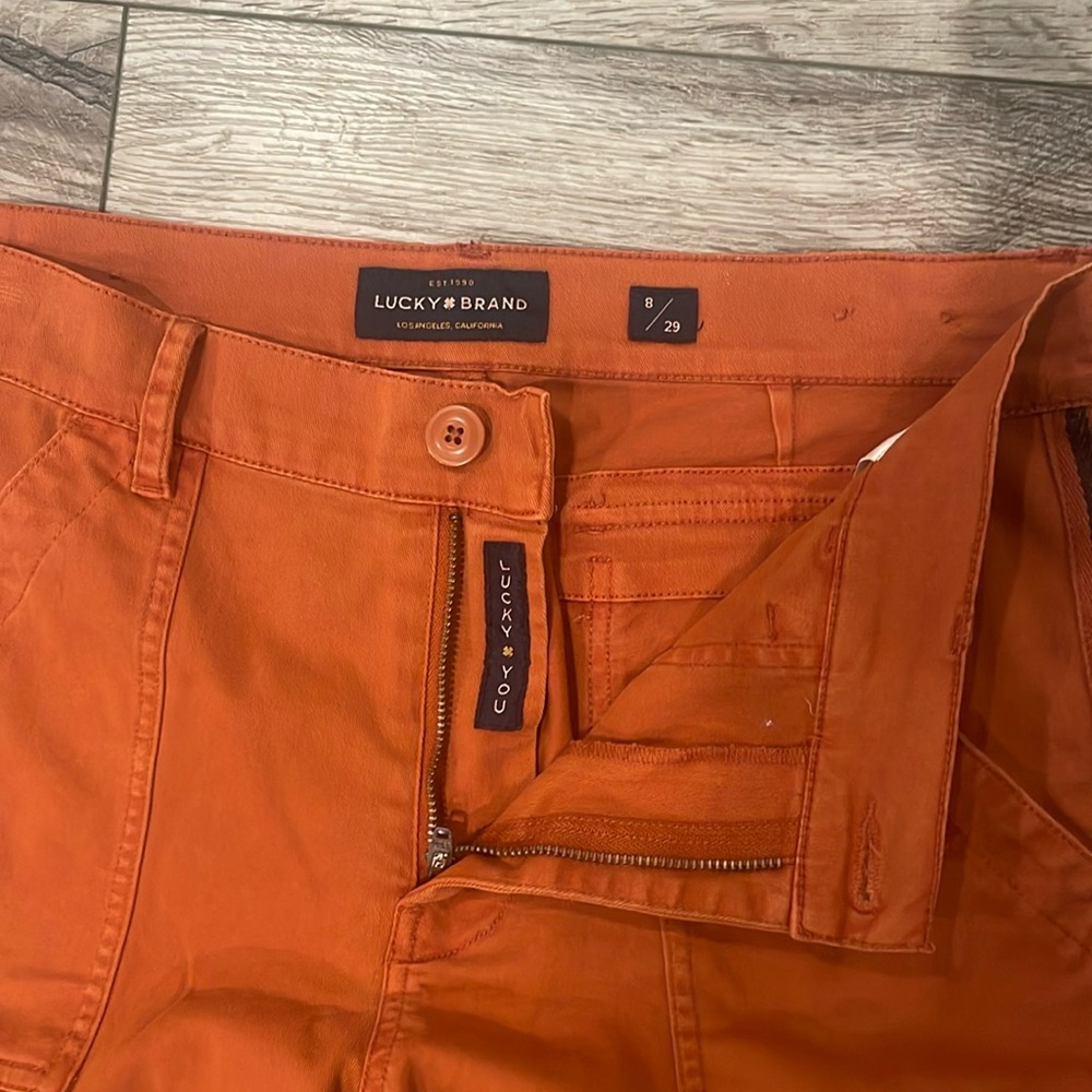 LUCKY BRAND - crop orange 🍊 retro pants 😎